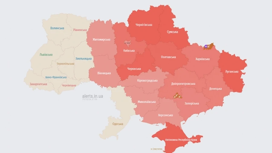 Росія випустила ракети, тривога у 15 областях – Повітряні сили
