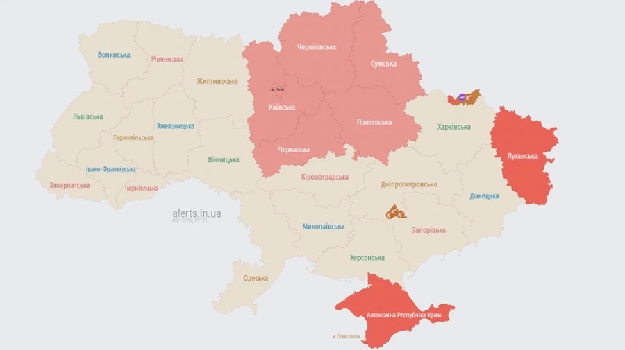 У Києві і кількох областях лунала тривога через ракетну загрозу