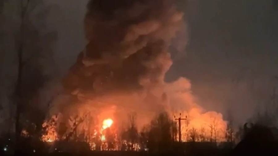 У Підмосков'ї спалахнув завод пластику