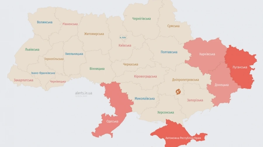 На Одещині вдруге за ніч була оголошена повітряна тривога: окупанти били безпілотниками