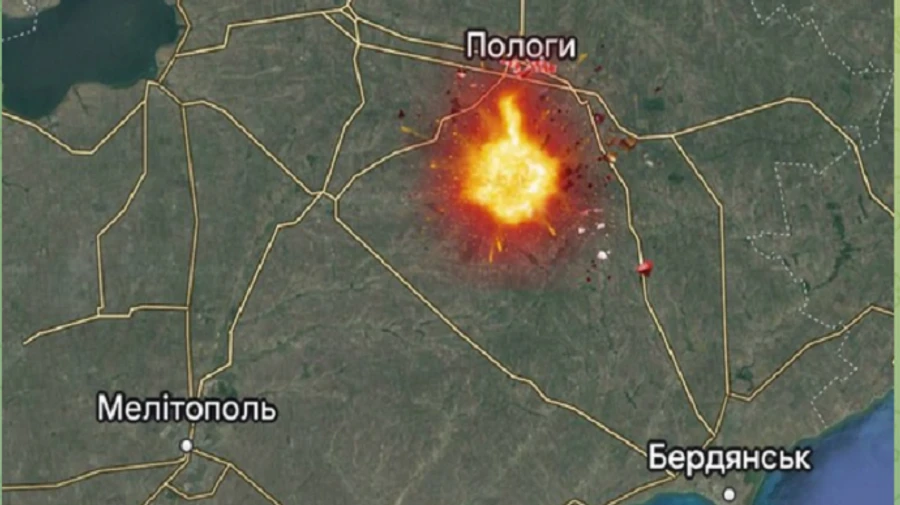 В окупованому місті Пологи на Запоріжжі знищено штаб партії