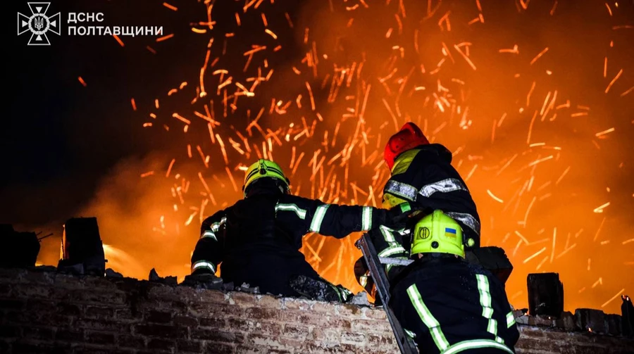 Рятувальники показали наслідки нічної ворожої атаки на Полтавщину