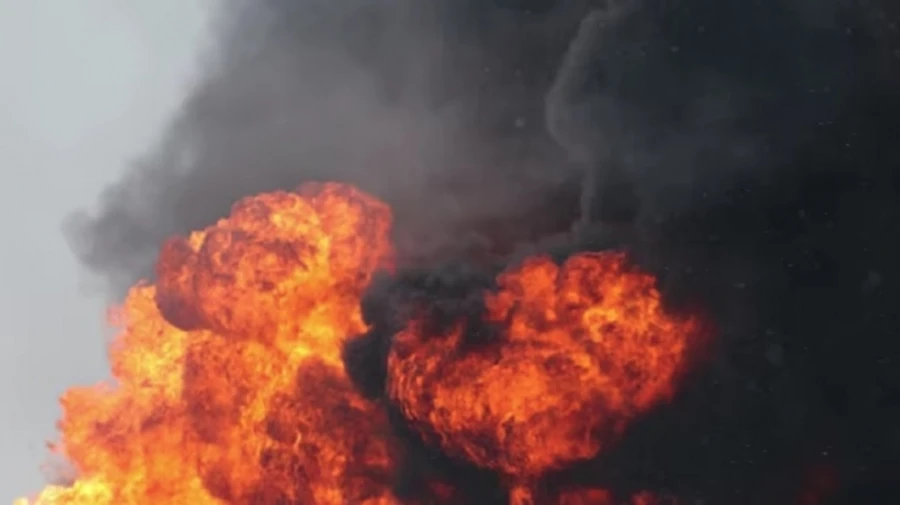 Після атаки БпЛА – у Курській області РФ пожежа 