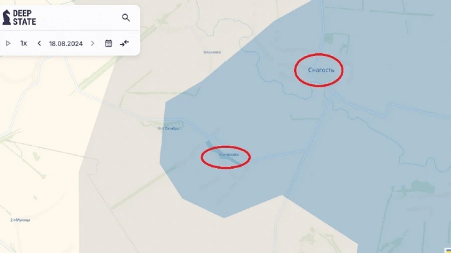 Deep State підтвердив взяття під контроль ЗСУ трьох населених пунктів у Курській області