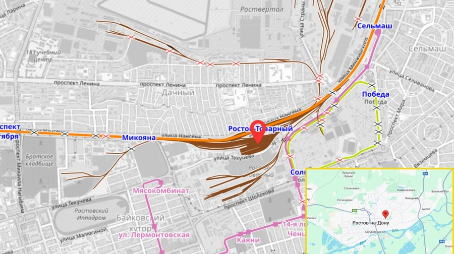 “АТЕШ”: Партизани знищили електровоз військових вантажів у російському Ростові-на-Дону