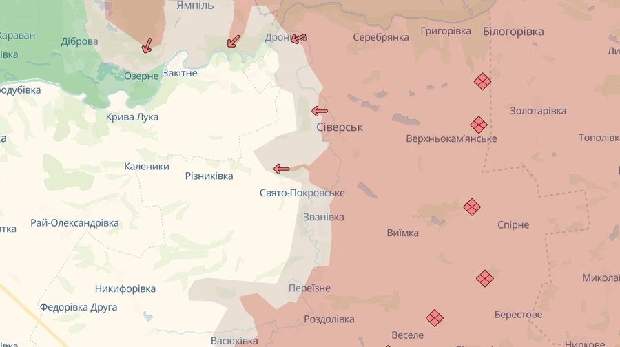 Росіяни просунулись у Сіверську – DeepState