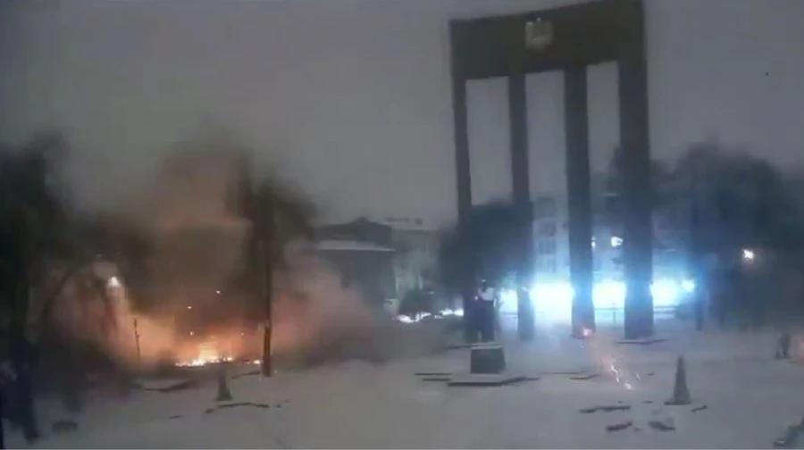 Російський дрон влучив у дитмайданчик біля пам'ятника Бандері в центрі Львова – ОВА