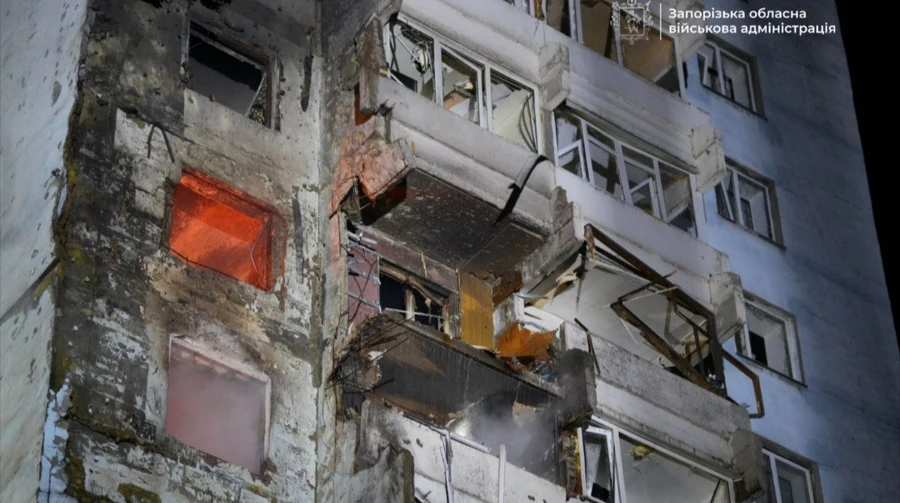 Комбінований удар по Запоріжжю: загинула людина, 5 поранених
