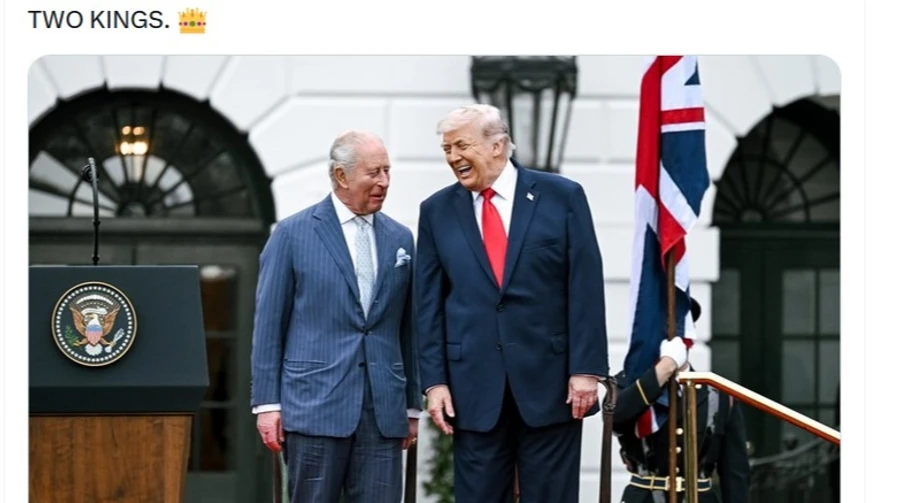 Білий дім опублікував фото Трампа і Чарльза ІІІ з підписом 