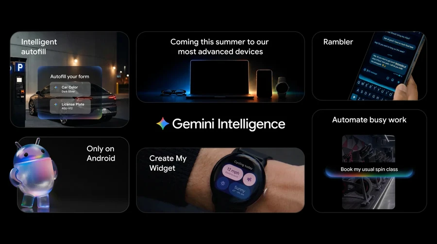 Google анонсувала Gemini Intelligence – систему для автоматизації завдань в Android