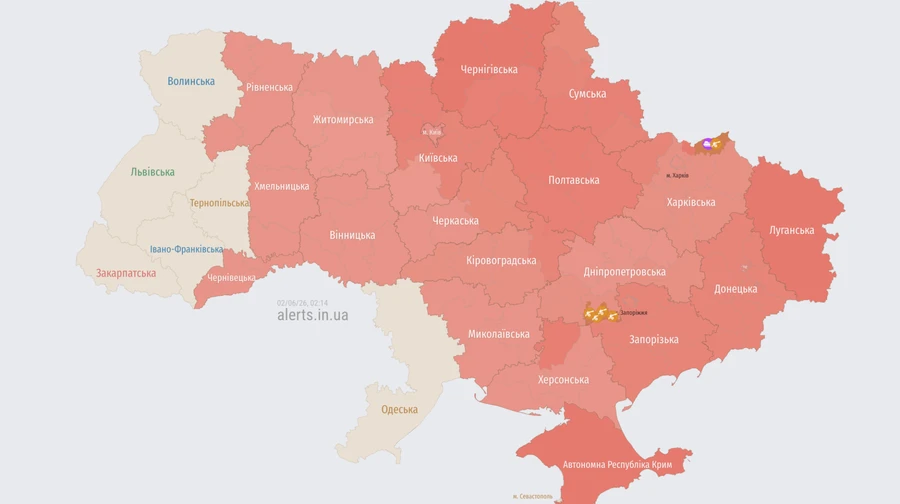 В Україні була масштабна повітряна тривога: РФ била ракетами та дронами